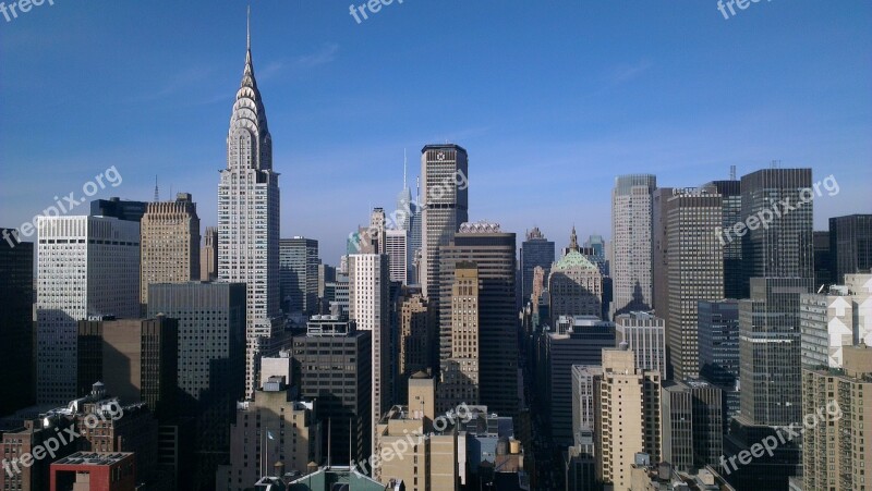 Nyc New York Skyline Skyscraper Chrysler