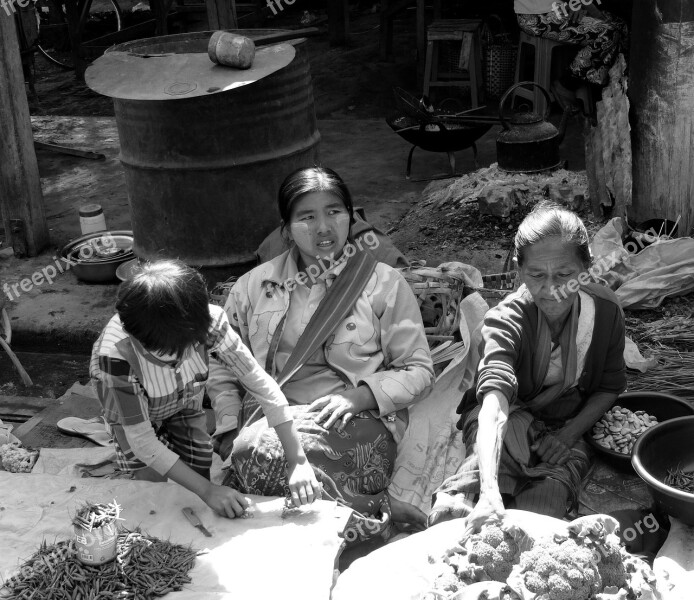 Family Market Happiness Solidarity Love