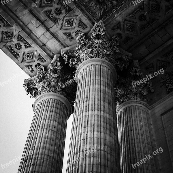 Column Architecture France Paris Detail