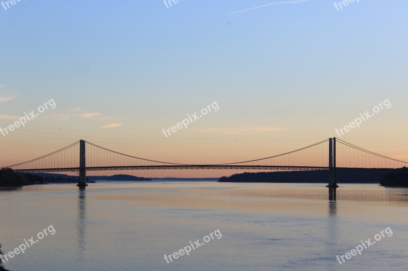 Bridge Water Parallel Sun Sunny