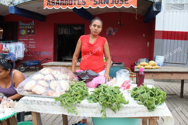 Plaza Women Chatino Indian Poverty