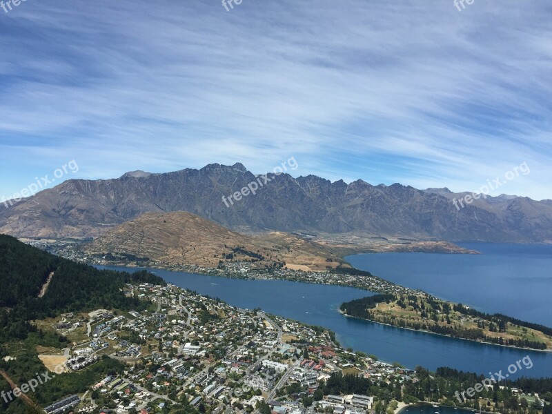 Queenstown New Zealand Landscape Scenic