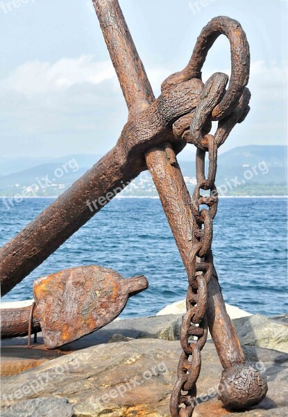 Anchor Boat Sea Old Port