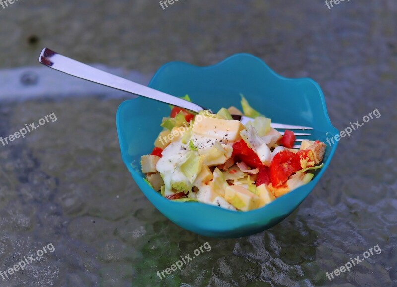 Salad Salad Bowl Healthy Delicious Slightly