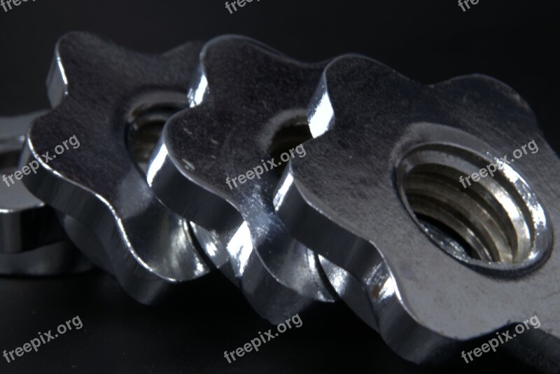 Nuts Screw Metal Thread Section