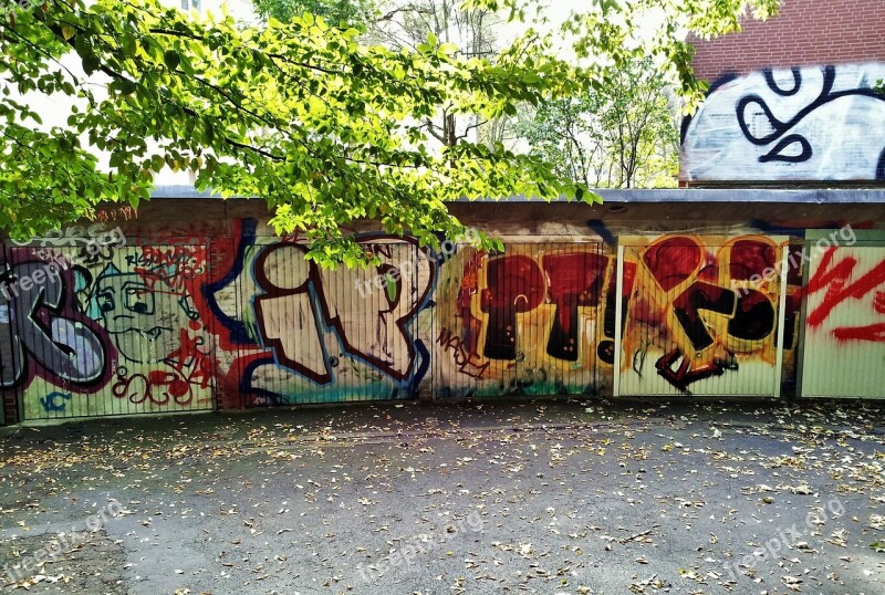 Graffiti Fully Lubricated Garage Doors Vandalism Disfigurement Cheesy