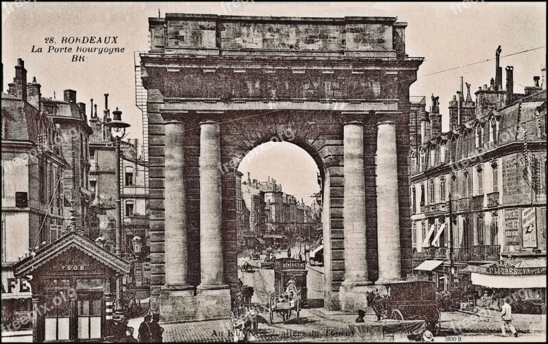 Vintage Arc De Triomph France Paris Monument