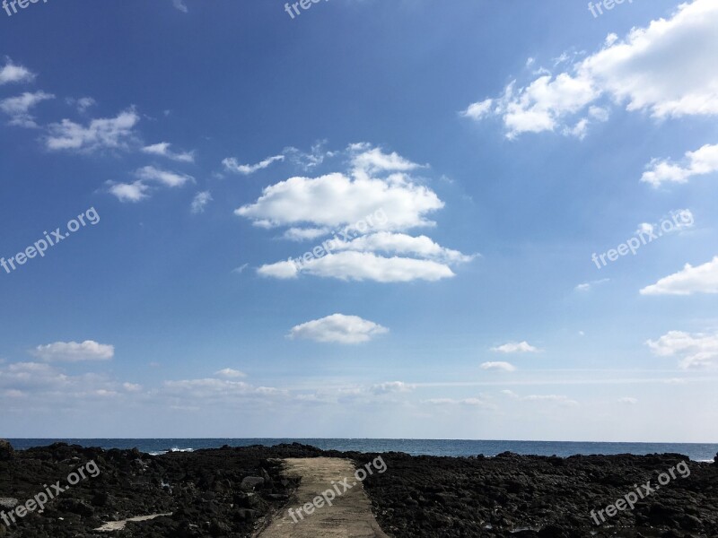 Sky Sea Island Nature Scenery