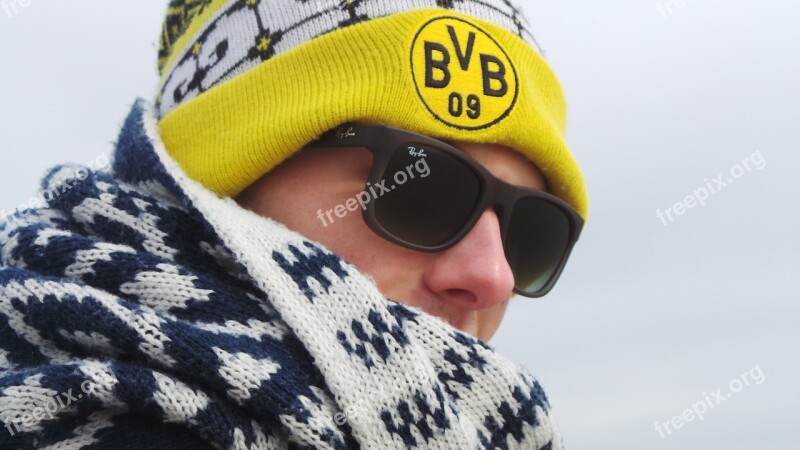 Bvb Sunglasses Cap Scarf Free Photos