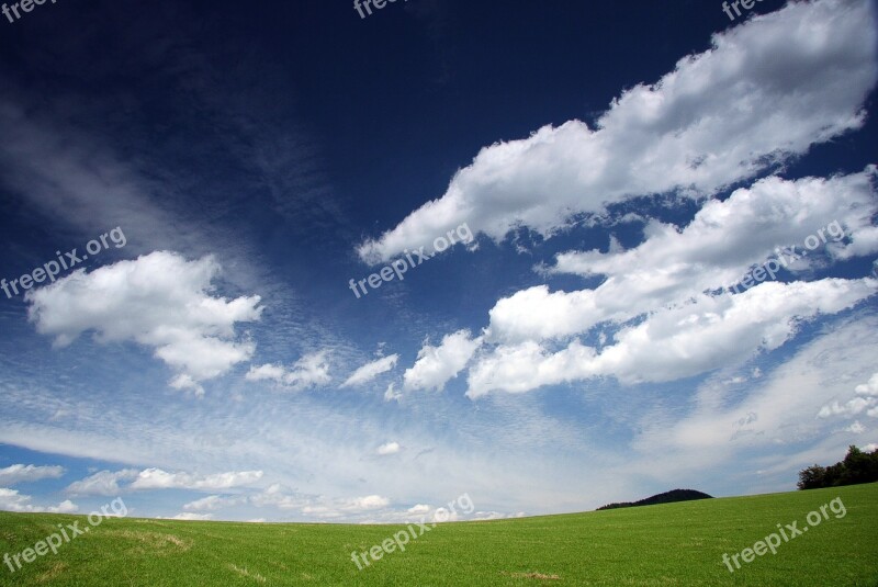 Sky The Clouds Windows Country Field