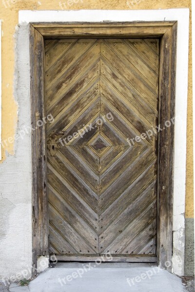 Vintage Door Entrance Old Home