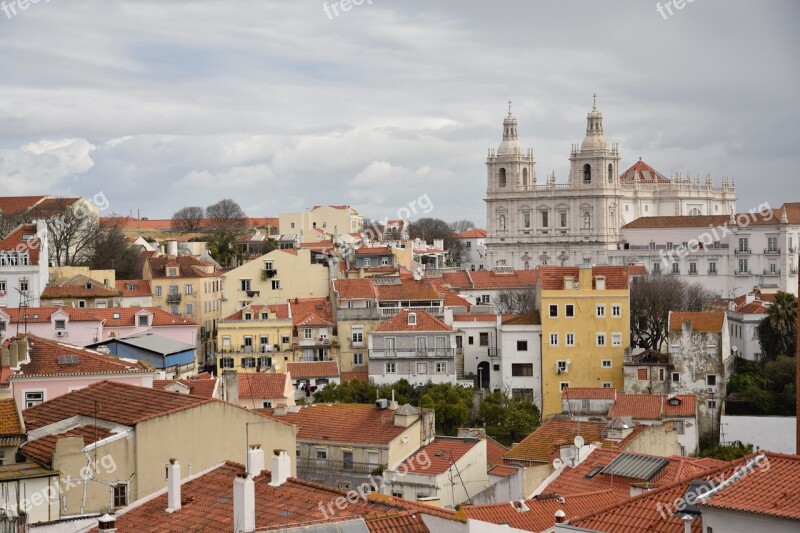 Lisbon Skyline Easter Monday Free Photos