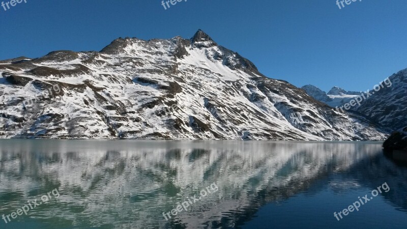 Mountains Alpine Bergsee Snow High Mountains