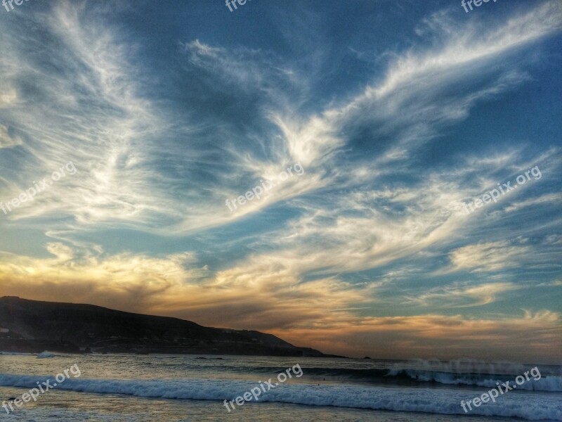 Sunset Lascanteras Grancanaria Free Photos