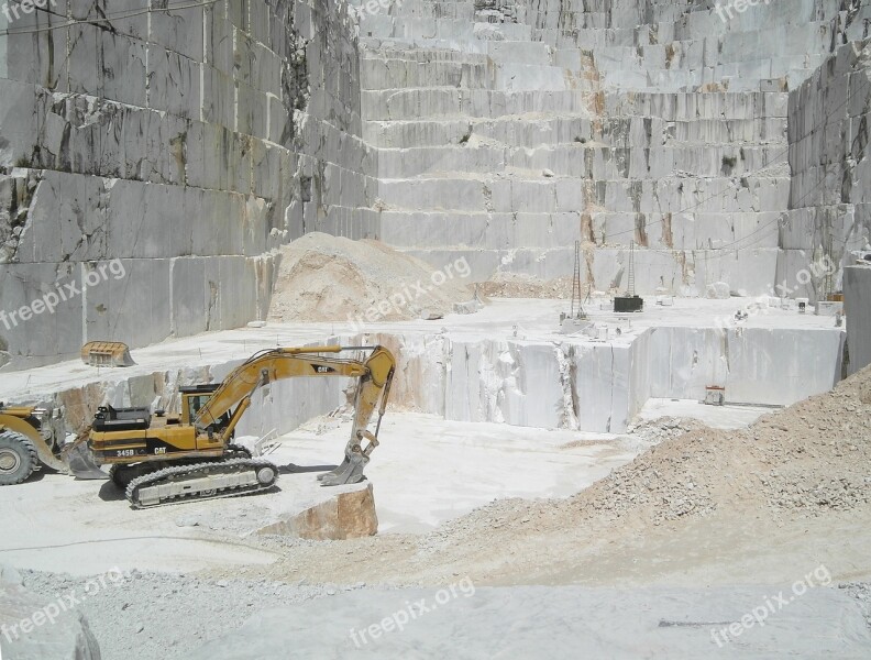 Marble Quarry Carrara Marble Blocks Italy