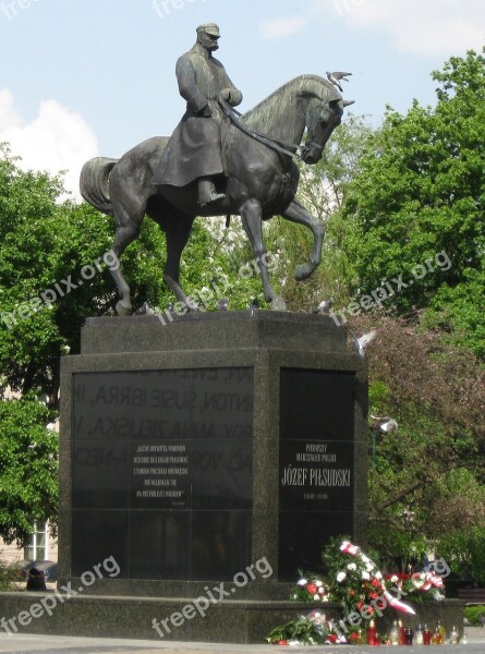 Lublin Józef Pilsudski Monument Marshal