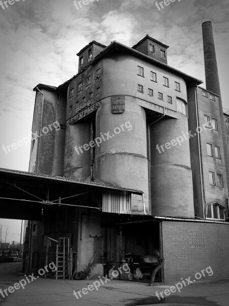 Industrial Building Old Factory Building Abandoned