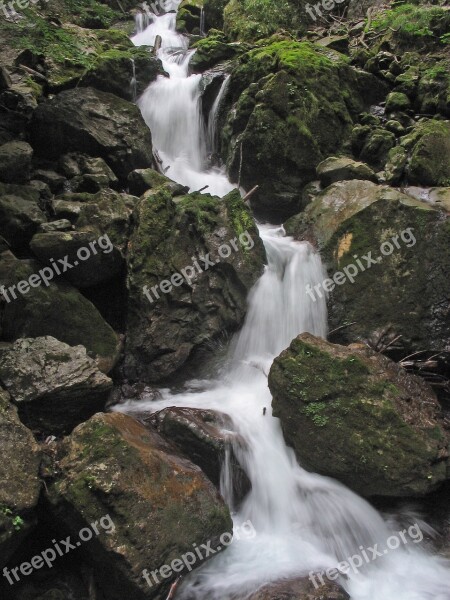 Water Flow Waterfalls Waters Bach