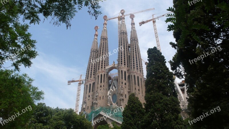 Sagrada Família Barcelona Church Art Architecture