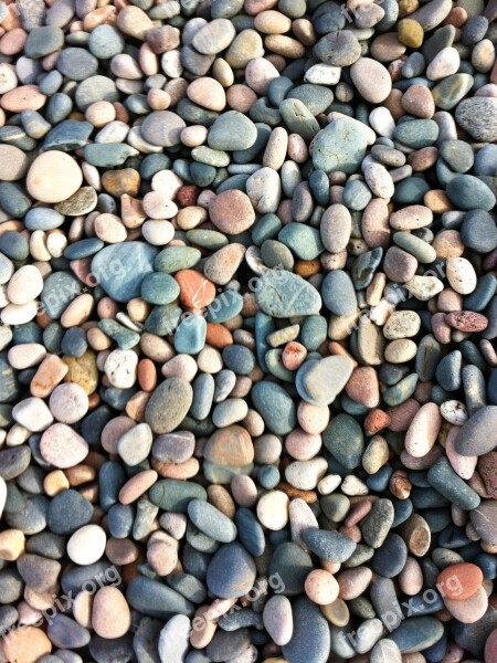 Pebbles Beach Seaside Coast Stone