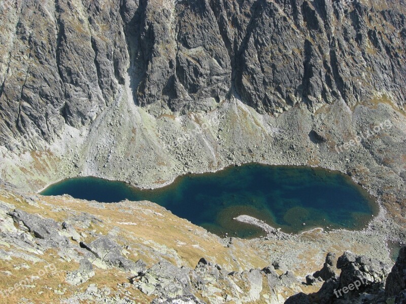 Lake Mountains Pond Glacial Pond Landscape