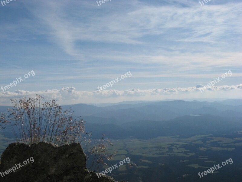 View Tatry Slovakia Clouds Grass