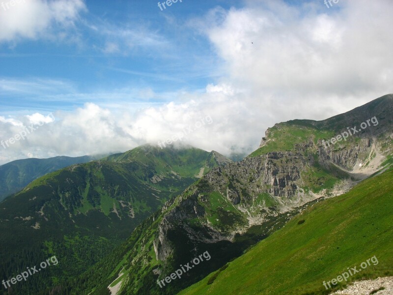 Mountains Tatry The High Tatras Landscape Sky