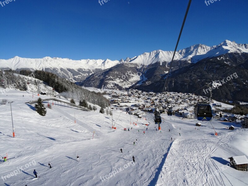 Fiss Serfaus Ski Resort Austria Snow