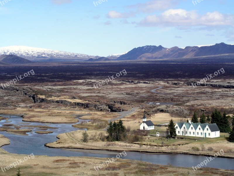 Iceland Thingvellir þingvellir Landscape Mountains