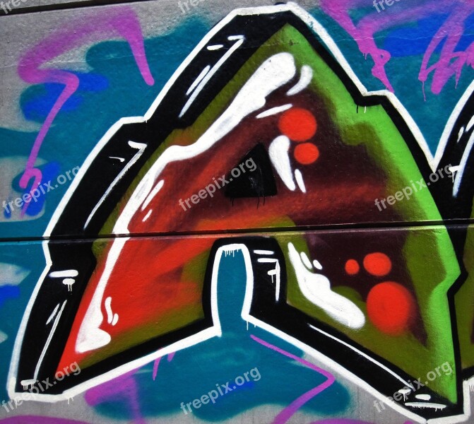 Graffiti Letter A Painting Cheesy Creative