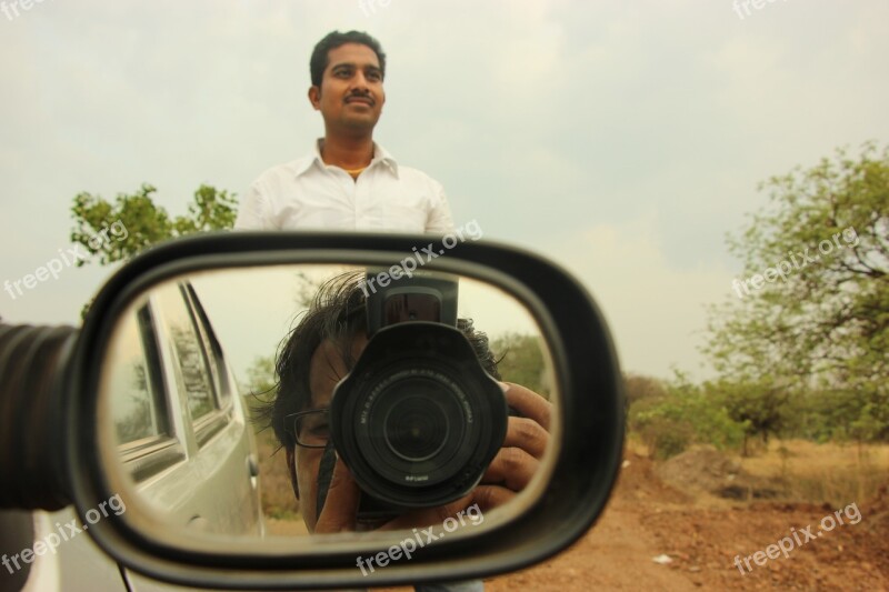 Photography Camera Indian Model Car Mirror Free Photos