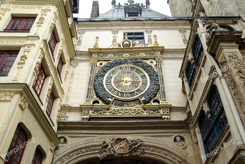 France Rouen Normandy Dial Clock