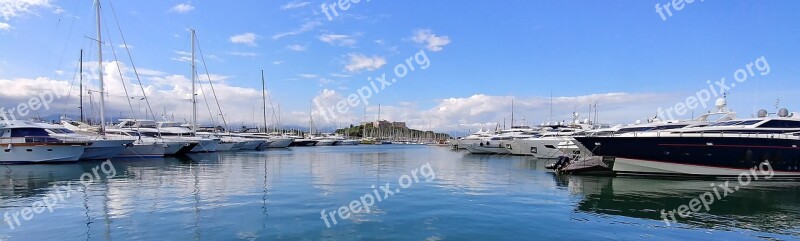 Ships Port Sea Sky Clouds Mediterranean