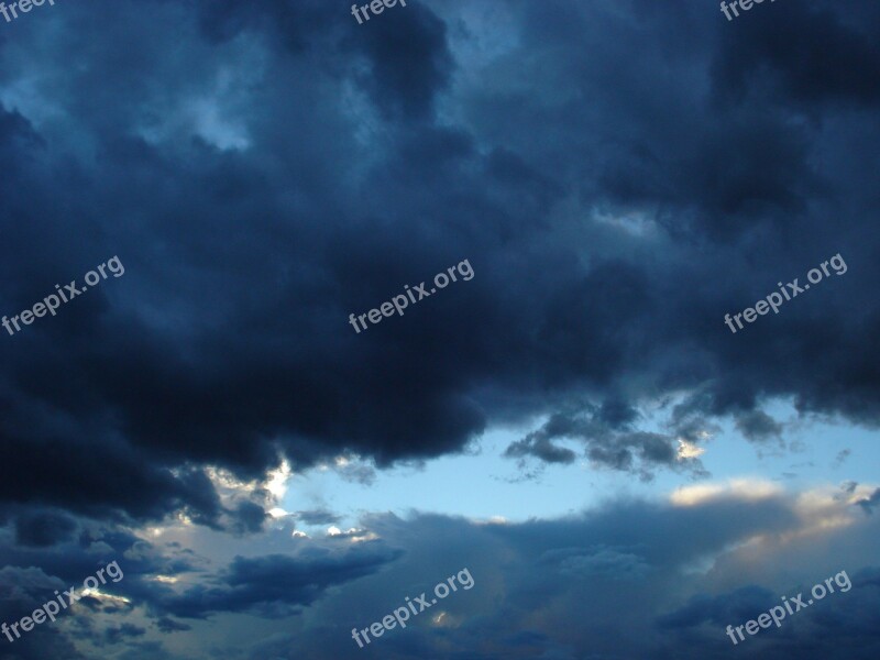 Storm Cloud Sun Weather Nature