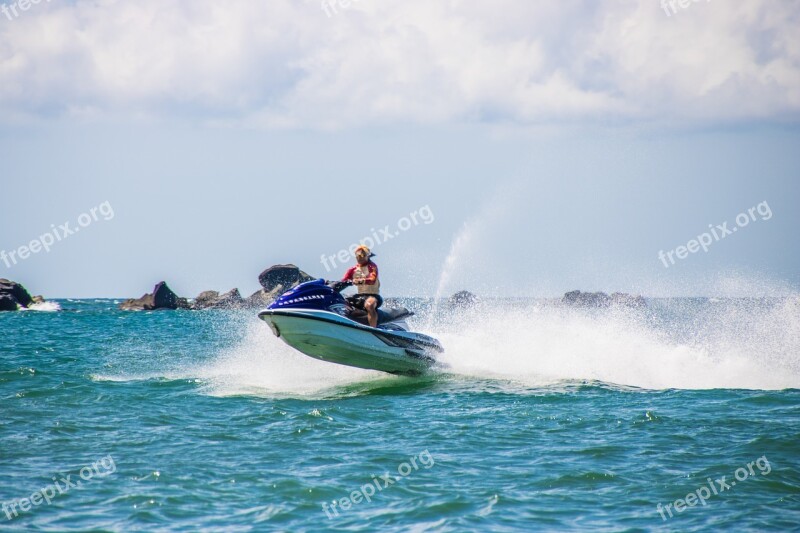 Water Activities Water Scooter Sea Free Photos