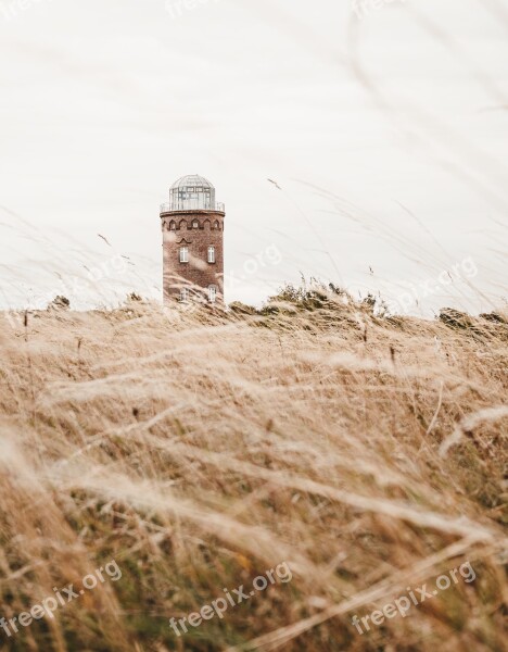 Lighthouse Tower Ruins From Rügen Summer