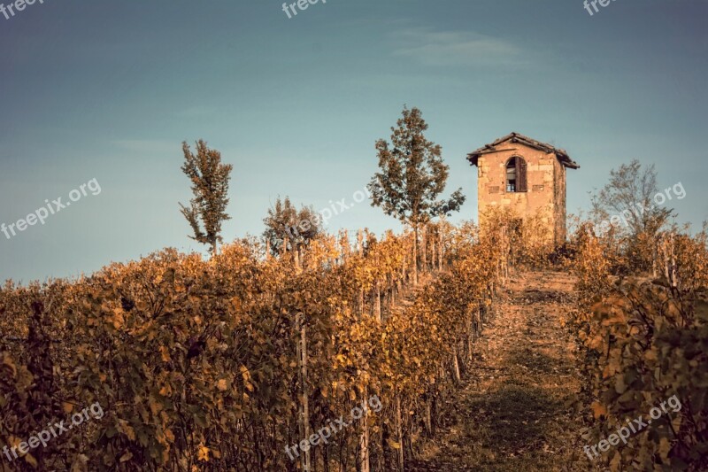 Landscape Monferrato Sky Italy Hills