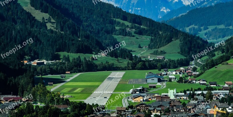 Aerodrome Mountain Track Aviation Airport