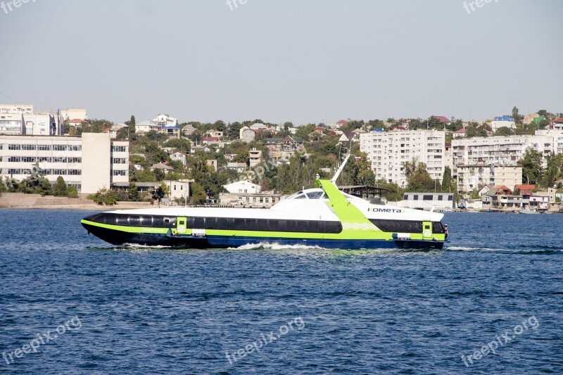 Ship Boat Comet Water Sea