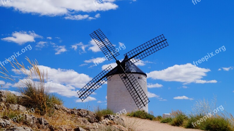 Consuegra Spain Mill White Wind