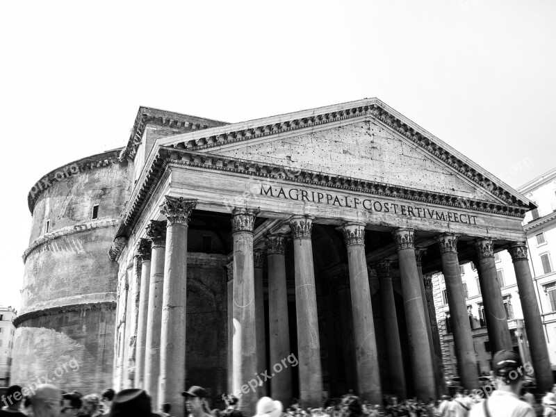 Pantheon Italy Roma Rome Architecture