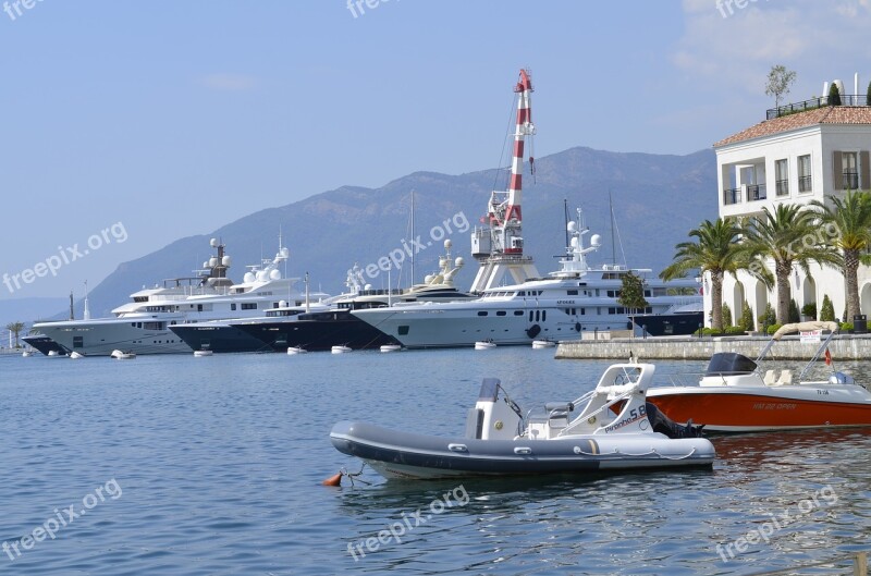 Tivat Montenegro The Coast Of Tivat Montenegrin Coast The Adriatic Coast