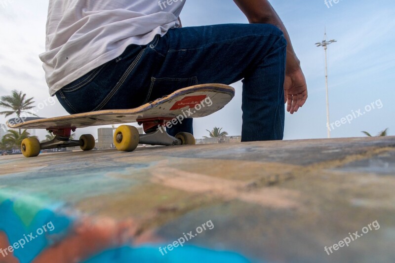 Skateboard Beach Wheels Skate Skateboarder