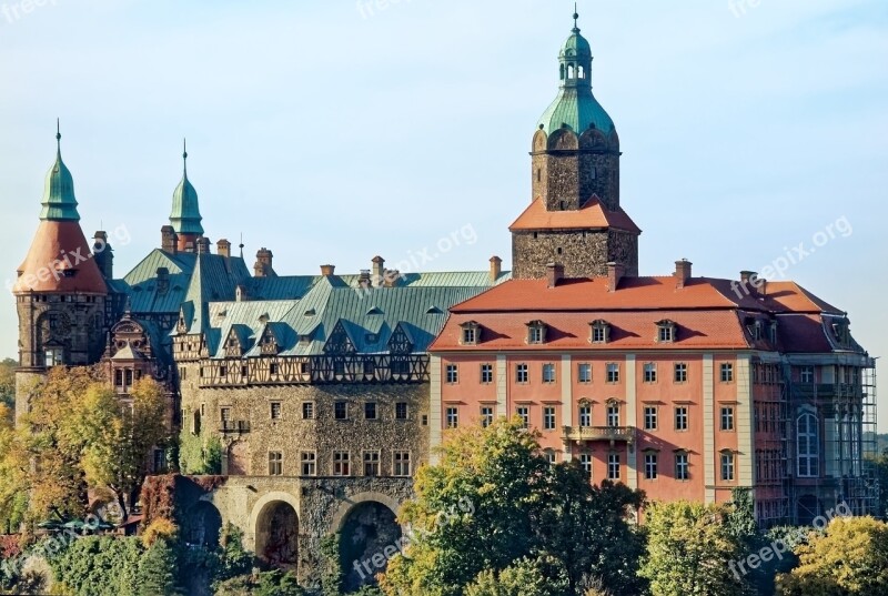 Poland Silesia The Książ Castle Castle Wałbrzych