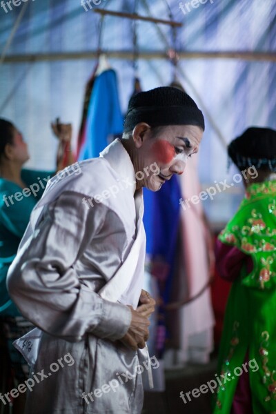 Chinese Opera Penang Malaysia Backstage