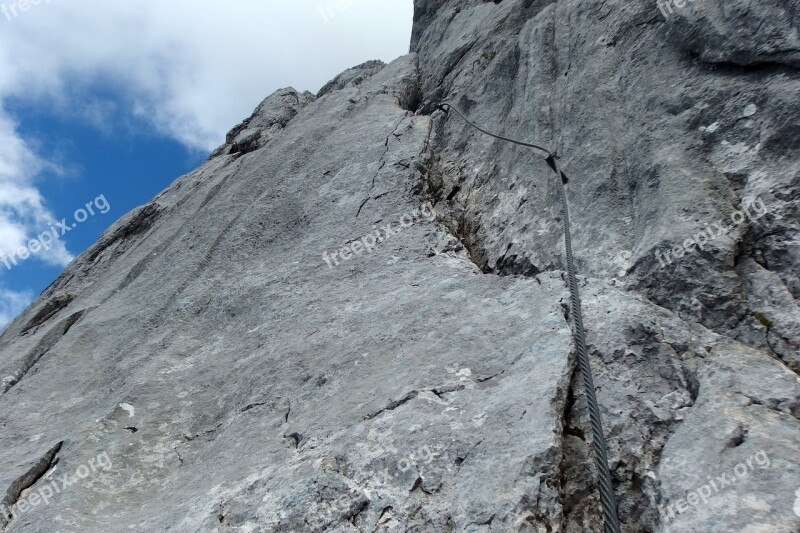 Via Iron Port Rock Mountains Steep Climbing