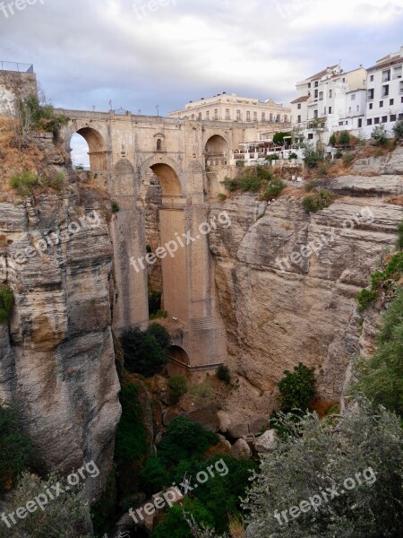 Ronda Spain Architecture Dawn Bridge