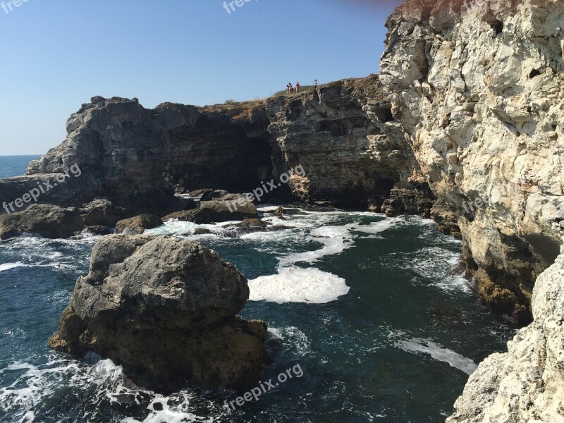 Coast Waves Black Sea Bulgaria Free Photos