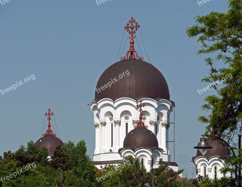 Orthodox Church Romanian Dome Crosses