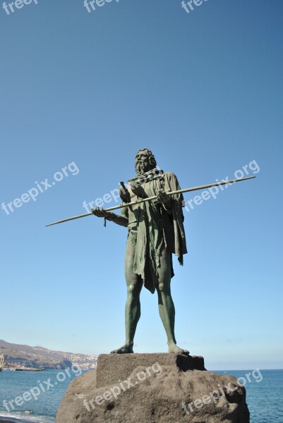 Sculpture Guanche Canary Islands Free Photos